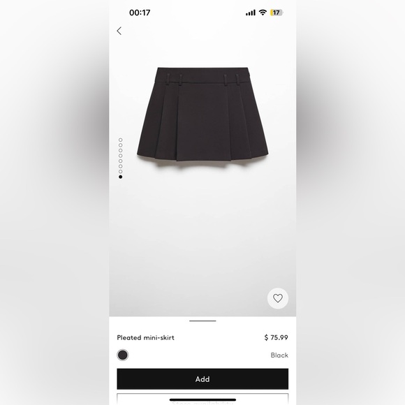 Mango nwt pleated mini skirt - Picture 4 of 4